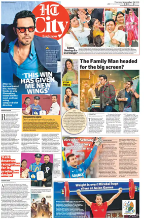 Cover of Hindustan Times (Lucknow) - Live