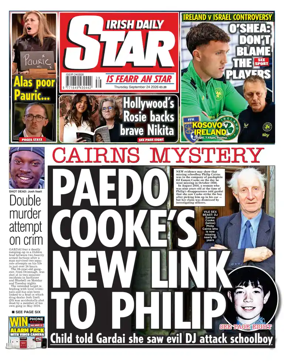 Cover of Irish Daily Star