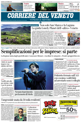 Cover of Corriere del Veneto (Venezia e Mestre)