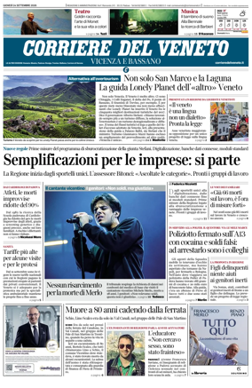 Cover of Corriere del Veneto (Vicenza e Bassano)