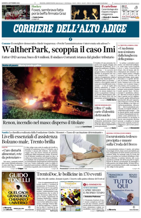 Cover of Corriere dell'Alto Adige
