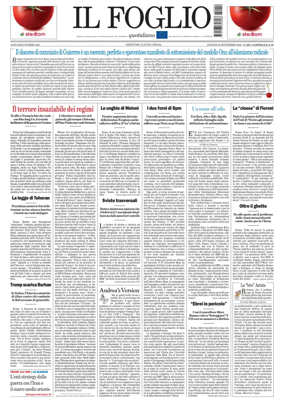 Cover of Il Foglio Quotidiano