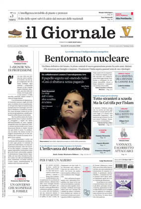 Cover of Il Giornale (Italy)