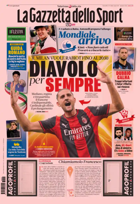 Cover of La Gazzetta dello Sport - Milano