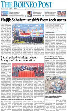 Cover of The Borneo Post (Sabah)