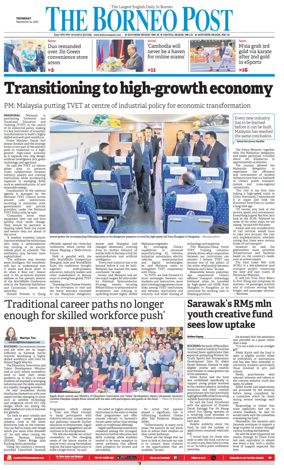 Cover of The Borneo Post (Sarawak)