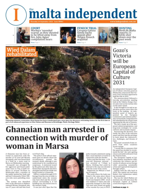 Cover of Malta Independent