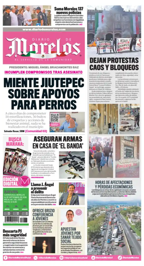 Cover of Diario de Morelos