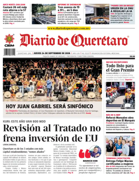 Cover of Diario de Queretaro