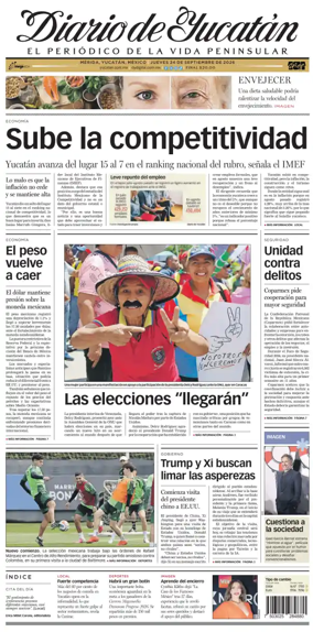 Cover of Diario de Yucatan