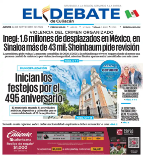 Cover of El Debate de Culiacan
