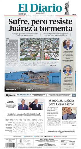 Cover of El Diario de Juarez