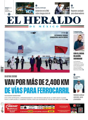Cover of El Heraldo de Mexico