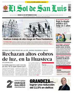 Cover of El Sol de San Luis Potosi