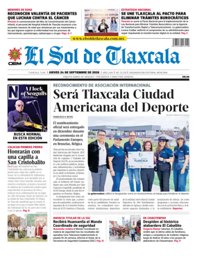 Cover of El Sol de Tlaxcala