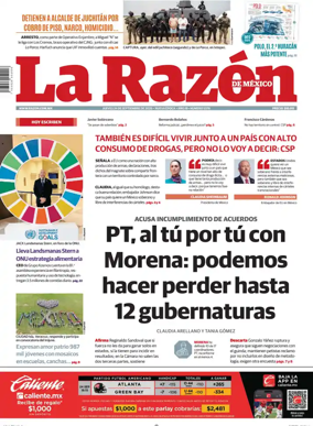 Cover of La Razon de Mexico