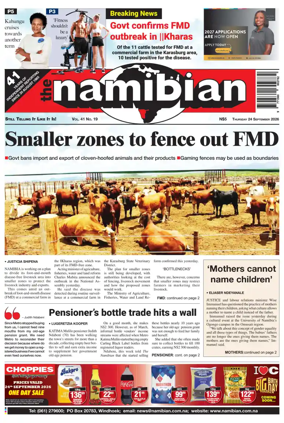 Cover of The Namibian