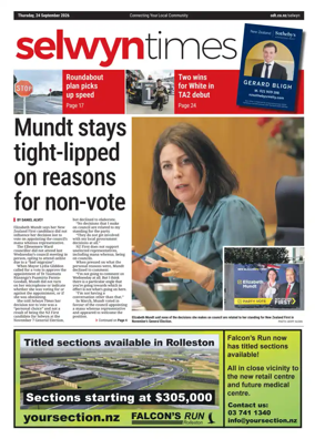 Cover of Selwyn Times