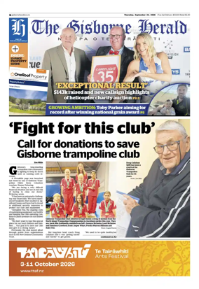 Cover of The Gisborne Herald