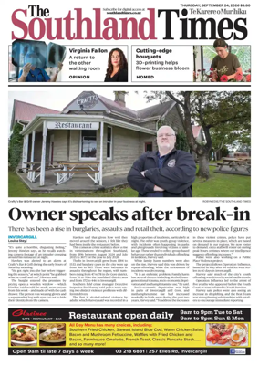 Cover of The Southland Times