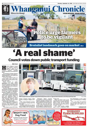 Cover of Whanganui Chronicle