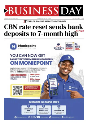 Cover of Business Day (Nigeria)