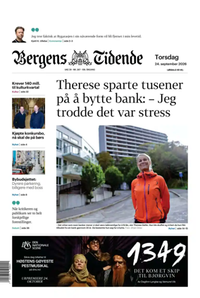 Cover of Bergens Tidende