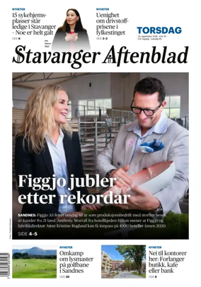 Cover of Stavanger Aftenblad