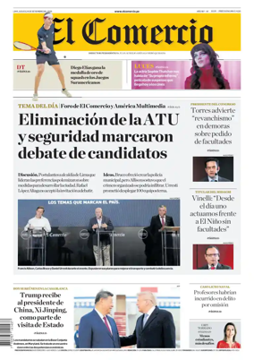 Cover of Diario El Comercio
