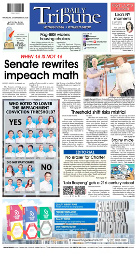 Cover of Daily Tribune (Philippines)