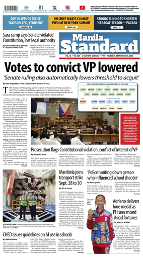 Cover of Manila Standard