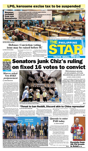 Cover of The Philippine Star