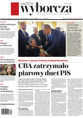 Cover of Gazeta Wyborcza