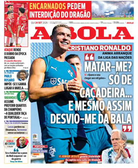 Cover of A BOLA (Portuguese)