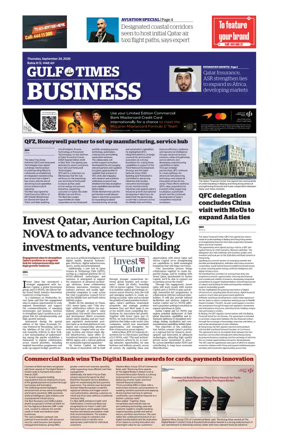 Cover of Gulf Times Business