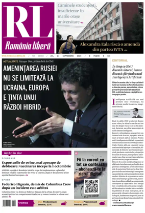 Cover of Romania Libera