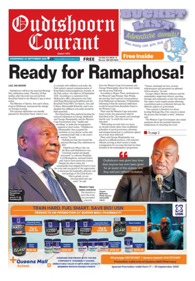 Cover of Oudtshoorn Courant