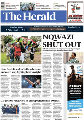 Cover of The Herald (South Africa)