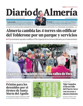 Cover of Diario de Almeria