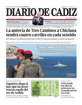 Cover of Diario de Cadiz