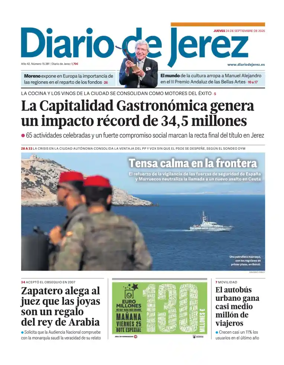Cover of Diario de Jerez
