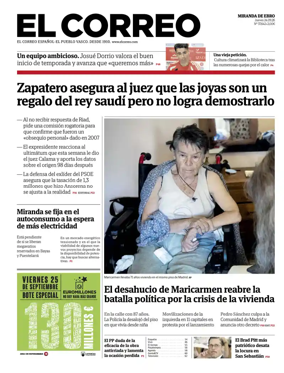 Cover of El Correo (Miranda de Ebro)