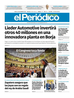 Cover of El Periodico Aragon