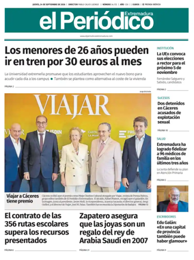 Cover of El Periodico Extremadura