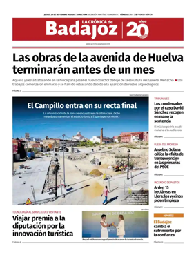 Cover of La Cronica de Badajoz BE