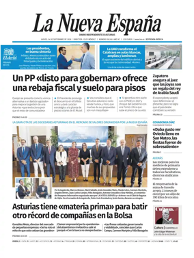 Cover of La Nueva Espana (Oviedo)