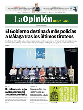 Cover of La Opinion de Malaga