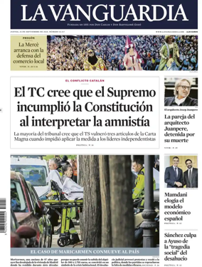Cover of La Vanguardia (1st Edition)