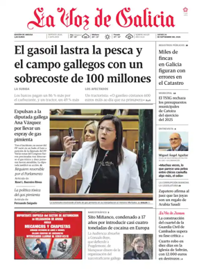 Cover of La Voz de Galicia (Arousa)