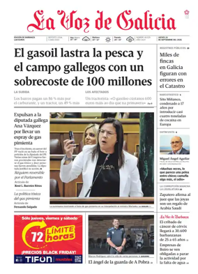 Cover of La Voz de Galicia (Barbanza)